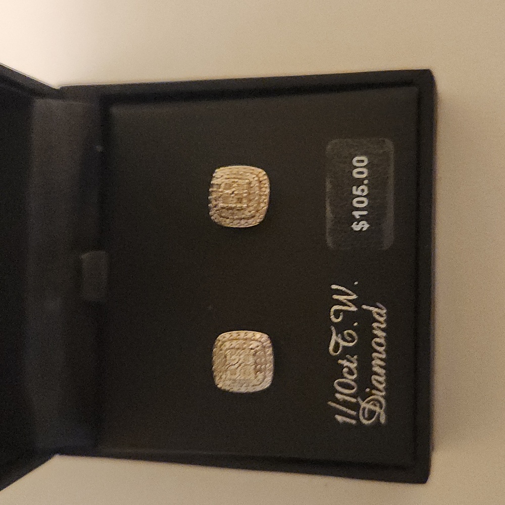 Gold and silver earrings